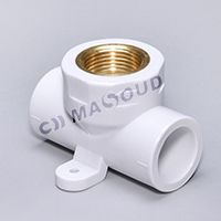 سه راه ناف فلزی بست دار female tee with pedestal